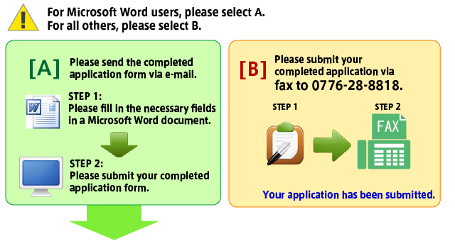 Please send the completed application form.